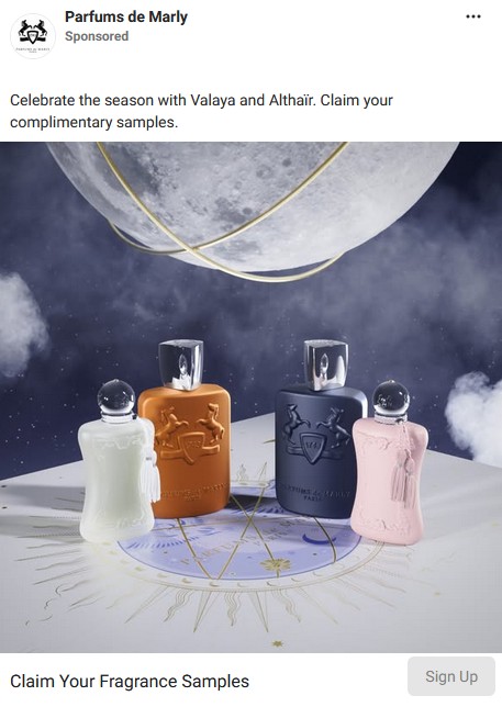 free parfums de marly samples valaya and althair