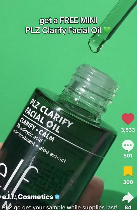 free elf plz clarify oil offer