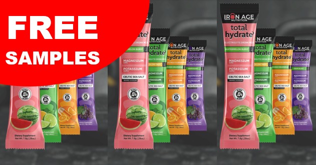 free iton age nutrition total hydrate sample pack