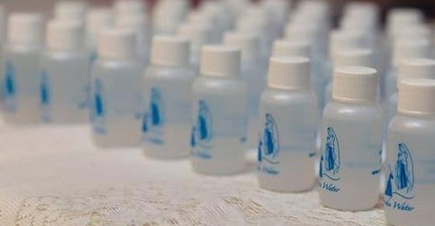 bottles of lourdes water for free
