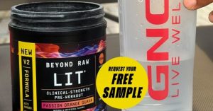 free beyond raw lit pre workout sample