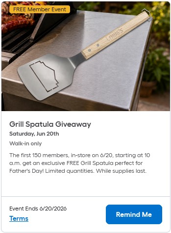 free lowes grill spatula offer