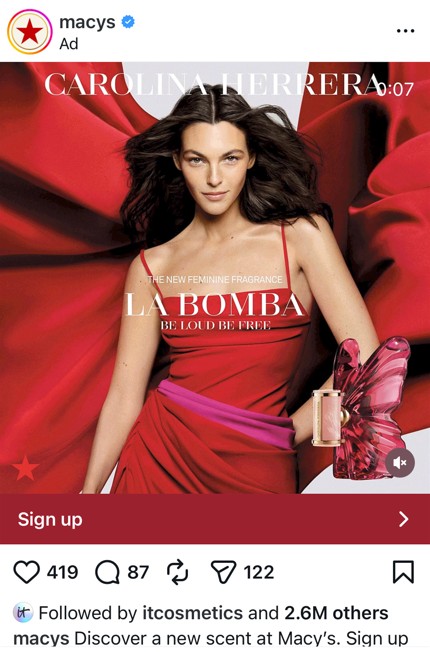 free macys march fragrance sample box