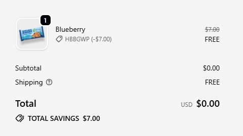 free natures bakery bar confirmation