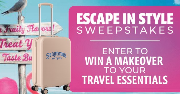 seagrams escapes travel essentials makeover sweepstakes