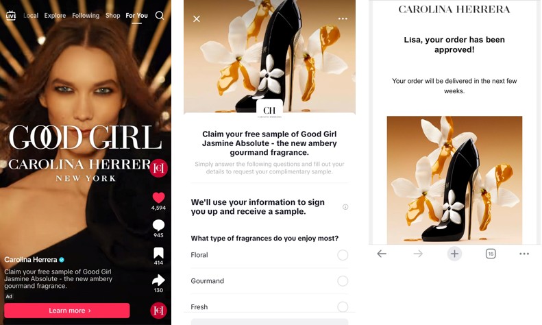free carolina herrera jasmine absolute fragrance offer