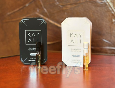 free kayali the wedding perfume samples I received