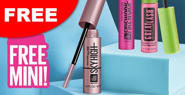 free maybelline masacara mini
