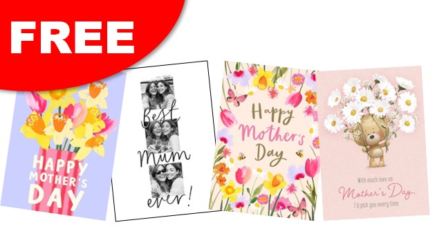 free mothers day card from moonpig