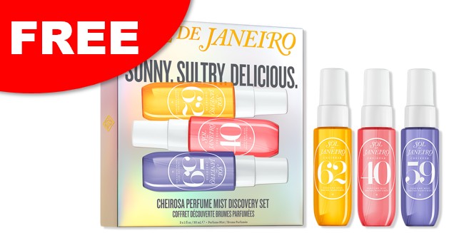 free sol de janeiro cheirosa mist set