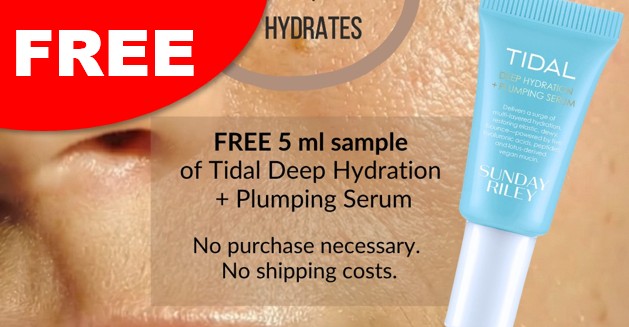 free sunday riley tidal serum sample