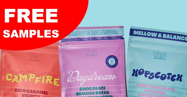 free tag coffee samples