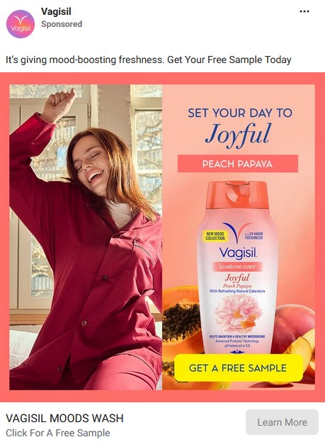 free vagisil moods wash sample