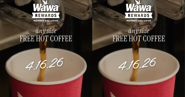 free wawa hot coffee april 2026
