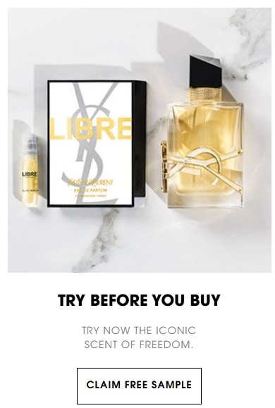 claim ysl libre perfume sample