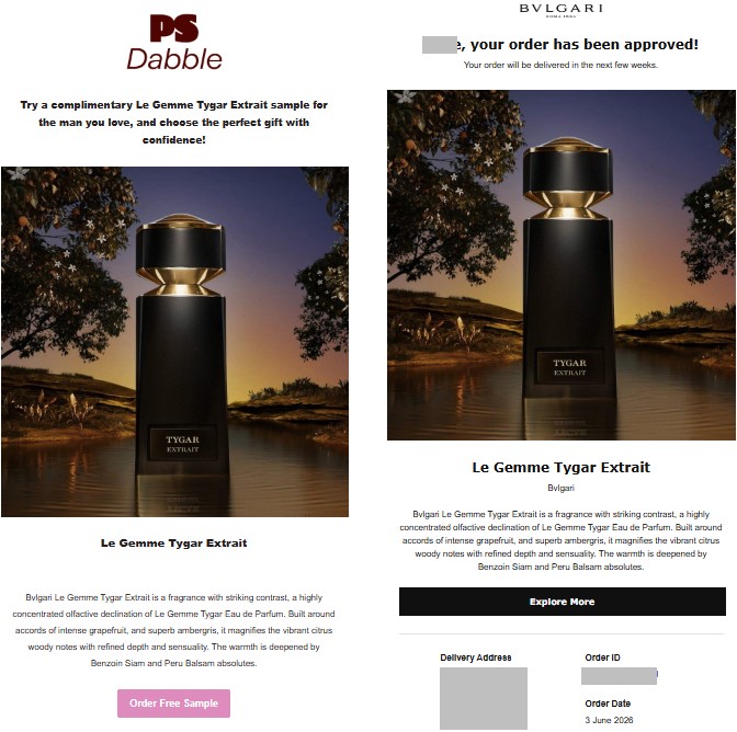 free bvlgari le gemme tygar sample popsugardabble