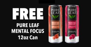 free can of pure leaf mental focus