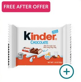 free kinder chocolate bar ibotta