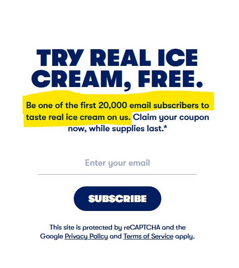 free tillamook ice cream offer