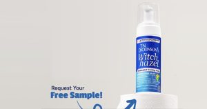 free tn dickinsons witch hazel medicated cooling foam sample