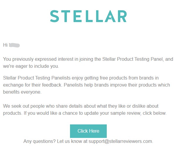 stellar invite email