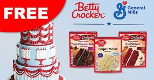 free betty crocker cake mix