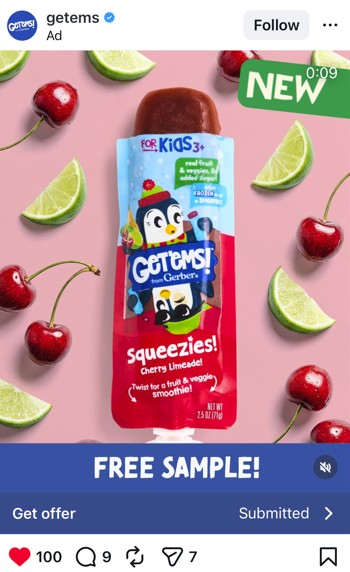free getems squeezies sample offer