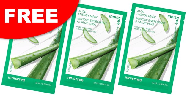 free innisfree engergy sheet mask