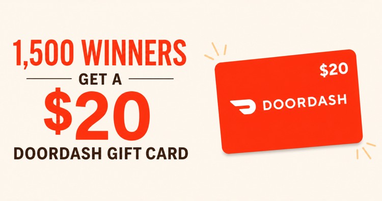$20 DoorDash Gift Codes Giveaway