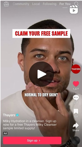 FREE Thayers Hydrating Milky Cleanser Sample