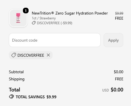 free newtrition sample