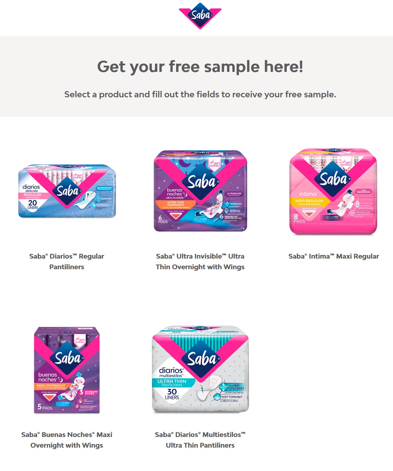 free saba sample packs options