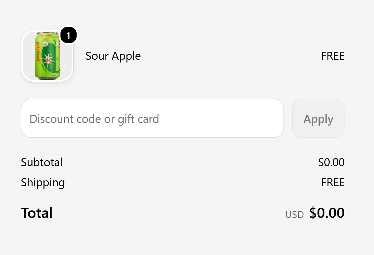 free sour apple poppi offer confirmation