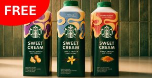 free starbucks sweet cream