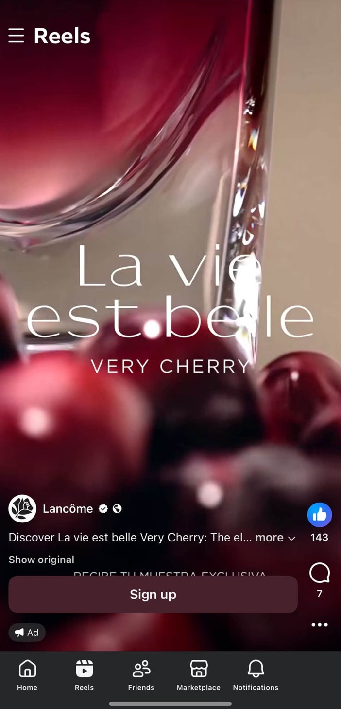 FREE Lancome La Vie est Belle Very Cherry Perfume Sample offer