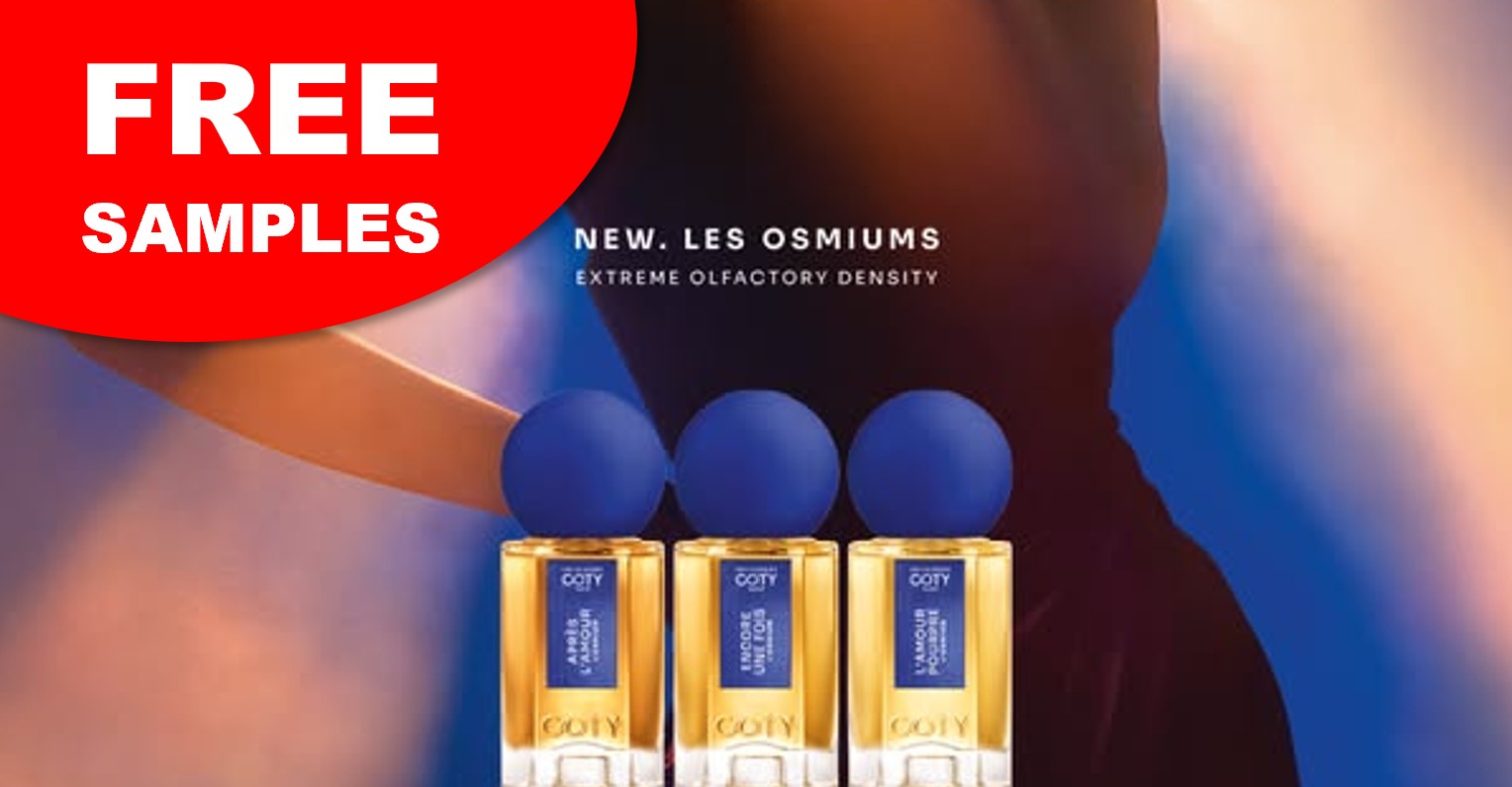 FREE Samples of Infiniment Coty Paris Les Osmiums Extraits de Parfum Collection