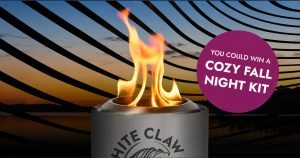 WHITE CLAW Fall Prize Packs Giveaway (Includes Fire Kit, Blanket, Speaker and Game)