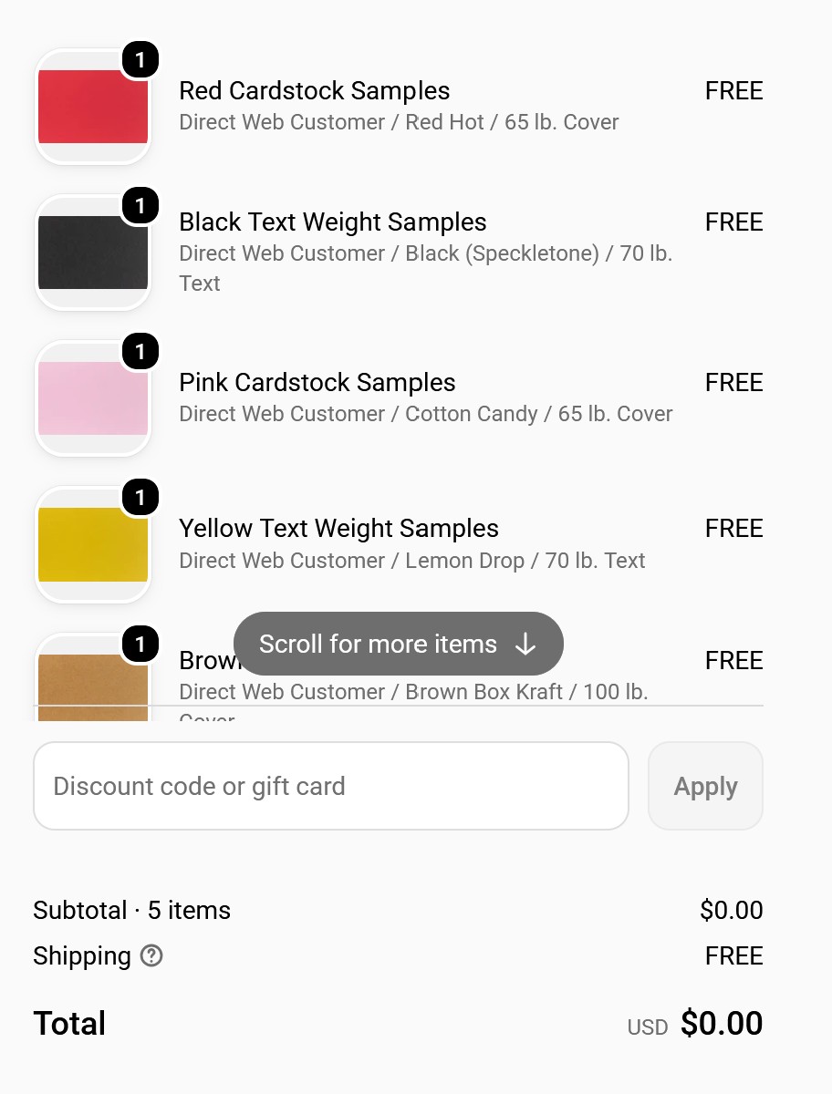 free french paper cardstock samples by mail