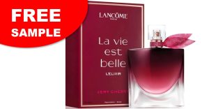 free lancome very cherry perfume sample