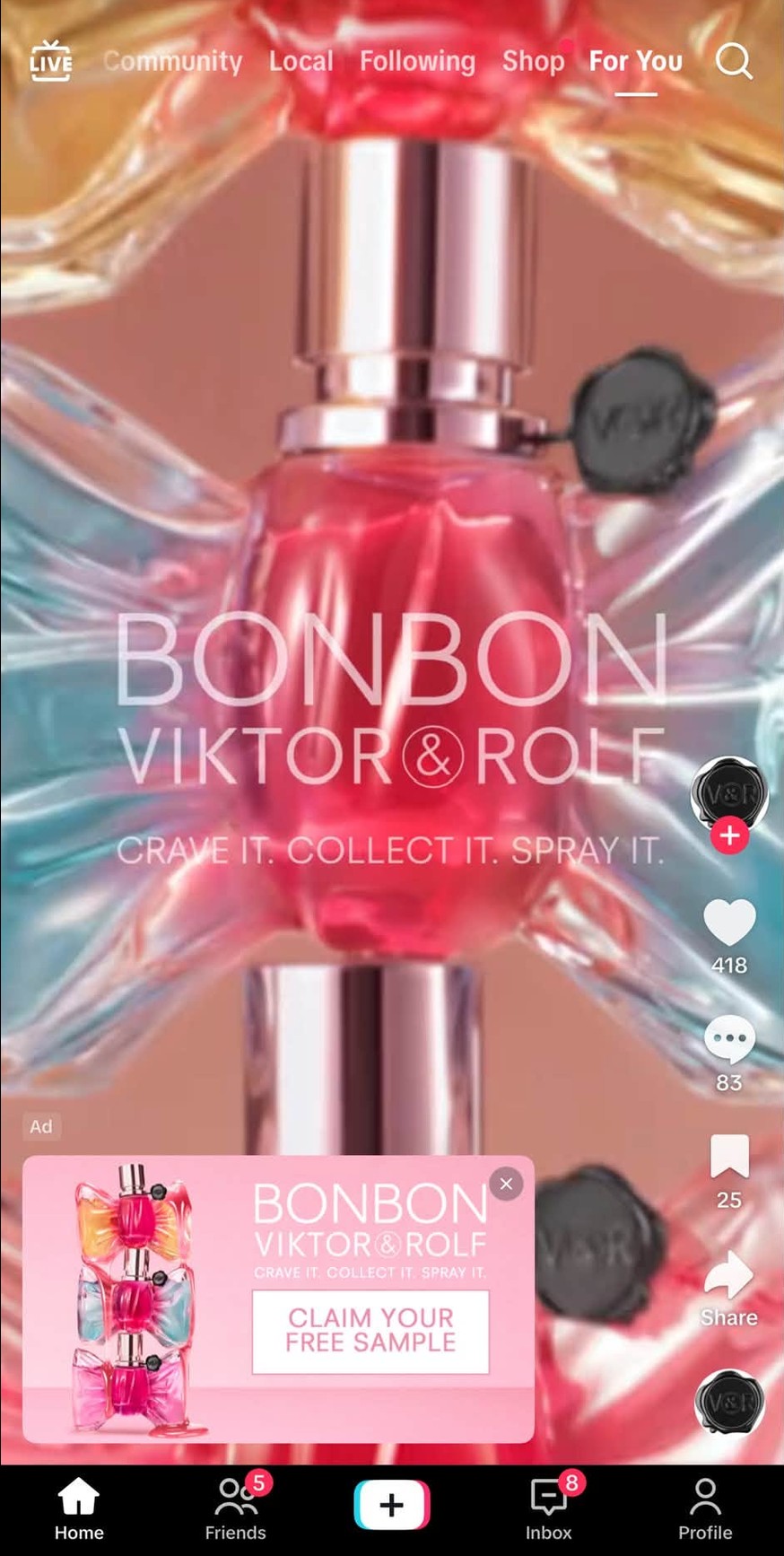 free viktor rolf bobob perfume sample offer