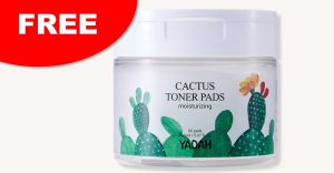 100 FREE jar of YADAH Cactus Toner Pads