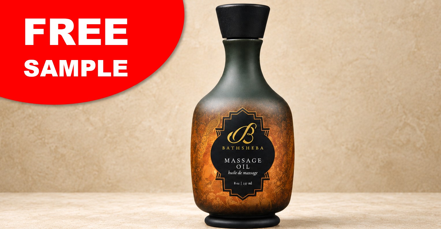 FREE Bathsheba Massage Oil Sample