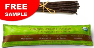 FREE Vanilla Bean Kings Organic Madagascar Grade A Vanilla Bean Sample