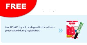 free kong toy for dog and cat