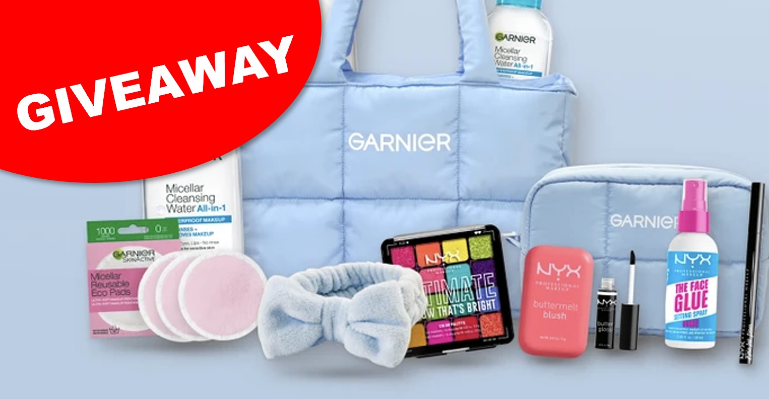 nyx x garnier makeup skincare merch giveaway